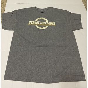New In Bag Street Outlaws TShirt‎ Men's Size XL Gray